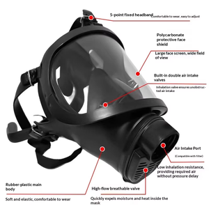 <span class=keywords><strong>Masque</strong></span> à gaz industriel MF14 de haute qualité, respirateur facial complet réutilisable avec protection anti-<span class=keywords><strong>chimique</strong></span> et anti-buée pour la peinture et la sécurité minière - Product Image 3