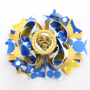 Horquillas para el Cabello de Niñas Estilo Europeo-Americano, Lazos para el Cabello con Ojos Grandes Amarillos y Azules, Lindos para Fiestas Infantiles - Product Image 4