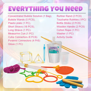 Kit scientifique de fabrication de bulles pour enfants de 8 à 14 ans, expérience scientifique éducative STEM en plein air, bricolage - Product Image 5