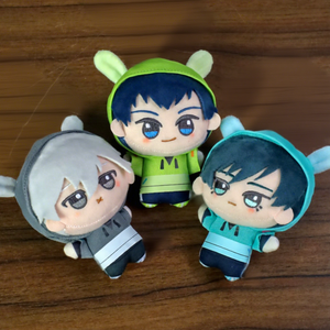 Llavero de peluche de conejo estilo japonés, diseño de Isagi Yoichi y Bachira Meguru, lindo disfraz de anime, figura de peluche de dibujos animados. - Product Image 1