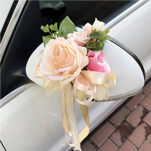 2024 venta al por mayor <span class=keywords><strong>de</strong></span> alta calidad blanco rosa rojo seda Faux Peony <span class=keywords><strong>flores</strong></span> <span class=keywords><strong>guirnalda</strong></span> boda coche decoración artificial Rosa coche flor - Product Image 3
