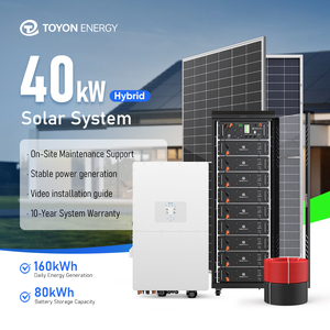 ระบบจัดเก็บพลังงานแบตเตอรี่ลิเธียมอุตสาหกรรม Toyon High Voltage 40KW 80KWH แบบ All-in-One 3 เฟส พร้อมใบรับรอง CE - Product Image 1
