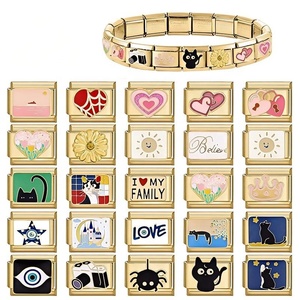 Pulsera Modular Delicada Vintage Multifuncional Creativa en Forma de Corazón de Acero Inoxidable para Ensamblar DIY, Estilo Transfronterizo - Product Image 2