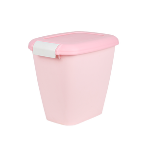 Kase ve Besleyiciler için Pembe Evcil Hayvan Mama Saklama Kovası - Product Image 1