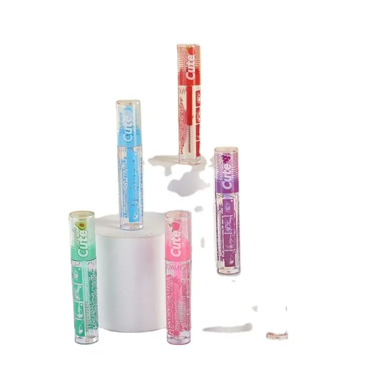 Benutzer definierte leere pe weiche Tuben Vanille/Sakura/Rose/Orange 10 ml12ml15ml Lip gloss Lippenstift Tuben kosmetische Kunststoff Verpackungs röhrchen