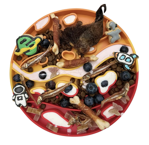 Non-Skid 2-in-1 Silicone Pet chậm Feeder Bowl với mèo liếm Mat thiết kế bánh Pizza Silicone Dog Bowl - Product Image 6