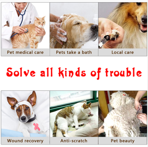 समायोज्य नरम पक्ष विरोधी काटने वाले पीवीसी रिकवरी सुरक्षात्मक शंकु चिकित्सा पालतू कुत्ते बिल्ली के लिए एलिज़ाबेथन कॉलर - Product Image 4