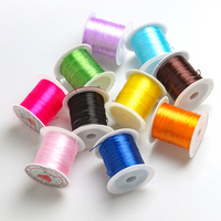 Fil élastique en fil coloré Zhubi (10 rouleaux/lot) adapté à la fabrication de bijoux, à l'artisanat fait à la main et aux accessoires de bricolage