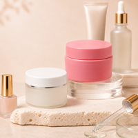 Pot en plastique vide à paroi épaisse pour crème, 30g 50g, emballage cosmétique pour crème visage, masque facial, crème corporelle - Vente en gros