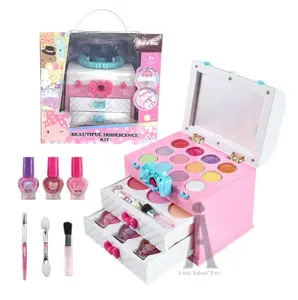 Juguetes De Ninas Girl Makeup Set Supplier Princess Cosmetics bag Make Up Set For Kids Pretend Play Make Up Toys kids makeup box