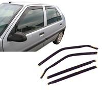 Déflecteurs de vent pour Citroën Saxo 1996-2004 4 portes, lot de 4, teintés