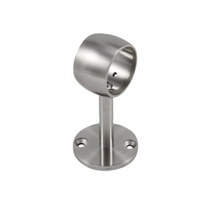 Accessoires de main courante d'escalier en acier inoxydable moulé, coude usiné, colonne de balustrade de balcon avec joint mobile et bride inférieure - Product Image 1