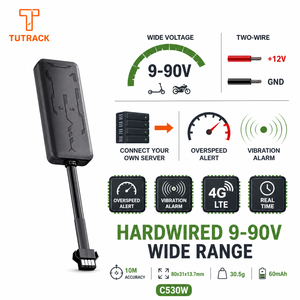 <span class=keywords><strong>Alarm</strong></span> Getaran Kecepatan Berlebih untuk Sepeda Motor, E-Bike, Skuter, Kendaraan, GPS Tracker, Kabel Terpasang 9-90V Rentang Luas, Sambungkan Server Sendiri - Product Image 1