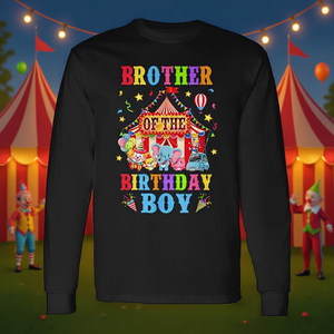 Camiseta de manga larga con tema de circo y carnaval de Brother Of The Birthday Boy - Product Image 3