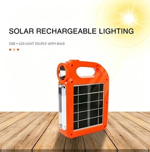 High-brightness COB solar-powered handheld searchlight, outdoor camping emergency light, household night power flashlight - Product Image 6