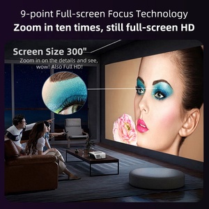 Oem 14300 lumens 1080P 4K HD thông minh chiếu, hỗ trợ USB / VGA / AV/RJ45/HD, phiên bản thông minh rạp hát tại nhà chiếu - Product Image 3