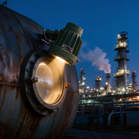 Projecteur antidéflagrant IP66 pour inspection de réservoirs, éclairage industriel pour l'inspection de cuves et de navires