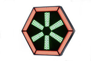โรงงานขายไฟ LED รูปหกเหลี่ยมขนาด 60x60 RGB พร้อมเอฟเฟกต์ม้าวิ่ง DMX512 สำหรับเวทีคลับและโรงละคร - Product Image 3
