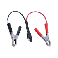 Pince crocodile crocodile robuste vers câble de connecteur SAE 2 broches pour applications de test de charge de batterie électronique 220V