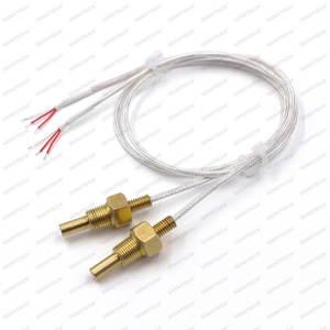 Nhanh chóng dẫn điện M8 Đồng Nhà ở PTFE cáp chịu uốn cong Xe cảm biến nhiệt độ pt1000 - Product Image 2
