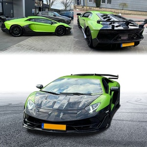 Kit de carrosserie de capot de coffre de spoiler arrière de jupes latérales de pare-chocs avant en Fiber de carbone forgé pour <span class=keywords><strong>Lamborghini</strong></span> <span class=keywords><strong>Aventador</strong></span> LP700 SVJ Bodykit - Product Image 2