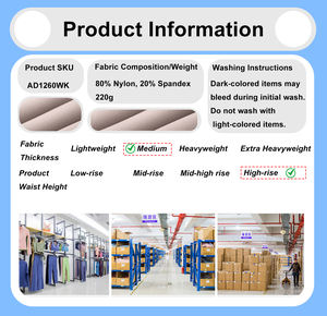 FITVOLT Short de yoga solide et respirant en Spandex et Nylon, taille haute, effet push-up, pour le sport, coupe ajustée, taille élastique, sans couture - Product Image 5