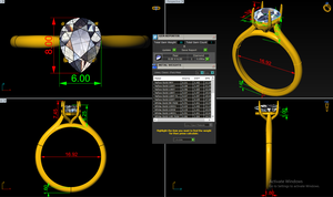 Anillo de Diamantes en Oro Rosa para Mujer, Diseño Clásico y Elegante para Uso Diario, Acabado Brillante, Ligero, Ideal para Regalo - Product Image 5