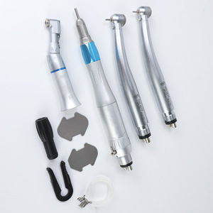 ชุดหัวกรอฟัน 2 หัวความเร็วสูง 1 หัวความเร็วต่ำ พร้อมไฟ DN-WF-M4 สีเงิน สำหรับใช้ทางทันตกรรม - Product Image 3