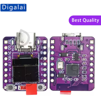 Papan pengembangan Supermini ESP32-C3 dengan modul OLED 0.42 inci antena keramik WiFi komponen elektronik