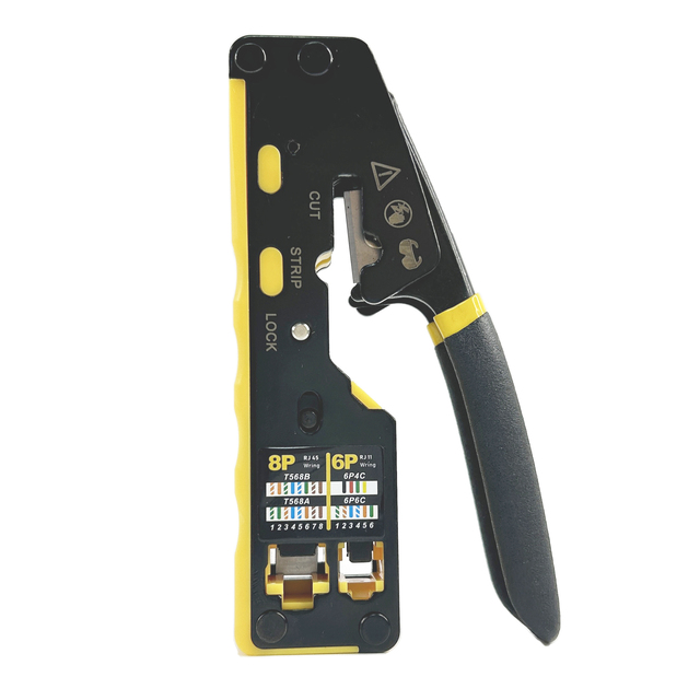 RJ 45 6P 8P Network LAN Cable Easy Tools Crimper Pass Through Pliers RJ11 RJ12 RJ45 Crimping Tool