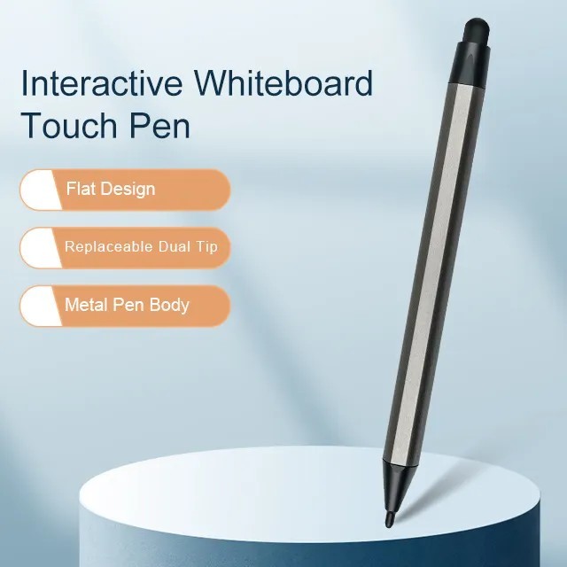 2024 Custom Stylus Touch Pencil Tablet Active Capacitive 2 in 1 Dual PE/POM Fabric Tip Touch Pen for E-Whiteboard IR Screen Pen