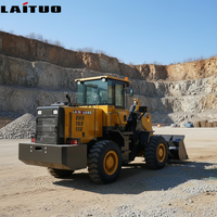 لودر أمامي LT938 رباعي الدفع سريع التوصيل بقدرة تسلق قوية لمواقع البناء