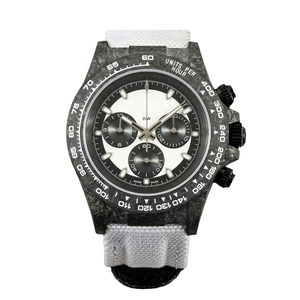 Thiết kế hàng đầu Bộ Xương sang trọng tự động đồng hồ cơ khí với Rỗng ra sợi carbon trường hợp vải ban nhạc diw xem 4130 phong trào - Product Image 1