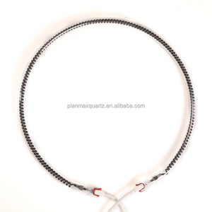 Grand diamètre extérieur rond oméga verre <span class=keywords><strong>quartz</strong></span> lampe chauffante élément chauffant en fibre de carbone pour chauffage d'ambiance - Product Image 6