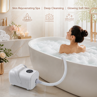 Tapis de Bain Moussant Rajeunissant pour la Peau, Bulles Micro-Fines et Denses, 6 Vitesses Réglables, Tapis de Massage Corporel Complet pour Routine de Bain de Beauté OEM