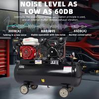 Vente directe en usine 100L Mini compresseur d'air à essence Moteur de compresseur d'air portable Avantage des prix