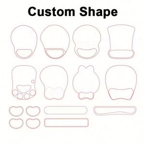 New Custom Logo Silicone Ergonomic Pad Wrist Mouse Palm Rest Office Business Gift Silicon Mousepads - Product Image 5