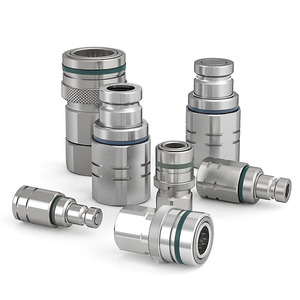 GT-FF-03T-SP Bibo (ISO16028) Flat Face 3/8 Inch BSP/NPT Thread Steel/Stainless Steel <b>Quick</b> Connect Fluid Coupling &flat Faced Hy - Product Image 2