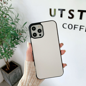 Coque de téléphone portable en Faux cuir PU Lichee pour iPhone 12 11 Pro Max - Product Image 5