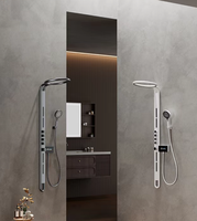 Nouvelle Version 2026 – Panneau de Douche Mural Intelligent en Laiton avec Affichage Numérique, Jets Pluie et Hydromassants pour Salle de Bain