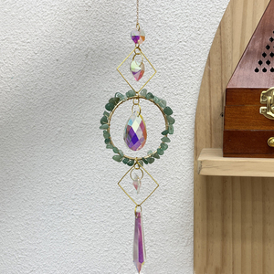 Attrape-soleil en cristal naturel Rainbow Maker Attrape-soleil en cercle de cristal suspendu avec prisme décoratif <span class=keywords><strong>Rainb</strong></span> - Product Image 3