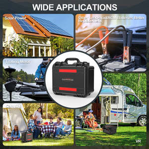 Station d'alimentation portable étanche Kunavaro 12V 100AH-300AH LiFePO4 avec support pour machines lourdes - Product Image 6