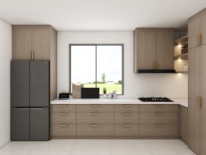 Juego de Gabinetes de Cocina de Diseño Moderno en Madera con Acabado Brillante, Pre-Ensamblados, Venta al por Mayor desde Guangdong - Product Image 2