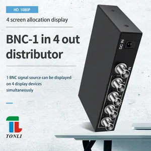 Tonli видео сплиттер 1 вход 4 выход BNC 1x4 CVBS дисплей 1080p