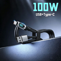 Cable de Carga Rápida USB Tipo-C USB-A de 100W 3A, Aleación de Aluminio, Conductor de Cobre Puro, Trenzado de Nailon, 1m/2m, para Computadora y Cámara