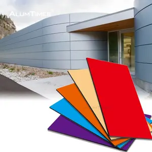 Alumtimes Polyethylene Exterior Wall Cladding Composite Sheet ACP/ACM Aluminum Composite Panel