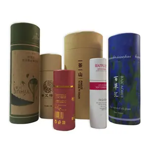 Cylindrical box Paper Type and Gift Craft Industrial Use round tube box cylinder packaging box