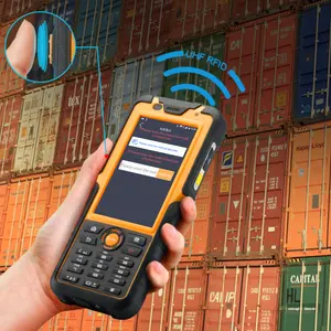 HUGEROCK S50 прочный промышленный водонепроницаемый смартфон ручной android 4G NFC LF HF UHF RFID считыватель штрих-кода 2d сканер IP65