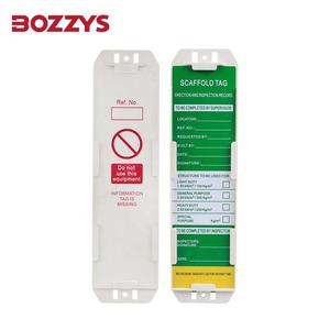 Accessoires d'échafaudage réinscriptibles Double face en PVC pour la réparation d'étiquette et l'opération de pièces d'échafaudage interdite - Product Image 1