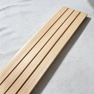 Revêtement mural contemporain en <span class=keywords><strong>bois</strong></span> massif de peuplier thermo-modifié écologique de qualité AA, lambris en <span class=keywords><strong>bois</strong></span> massif, panneau intérieur haut de gamme - Product Image 4